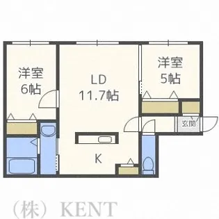 RTL 西町(ラティール西町)【1階】の間取り