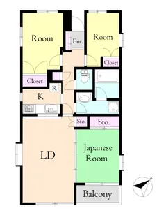 久喜東マンション【3階】の間取り
