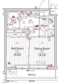 ガーラ練馬グランドステージ【2階】の間取り