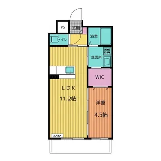 ララス アンベリール【6階】の間取り
