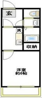 シャルムハイツ【1階】の間取り