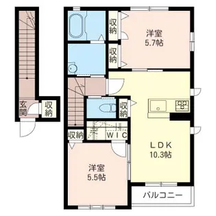 パークサイド【2階】の間取り