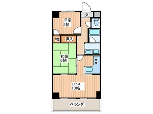 プライブ城東中央【4階】の間取り