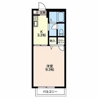 グレイスハイム【1階】の間取り