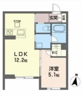 シャーメゾンアムール【1階】の間取り