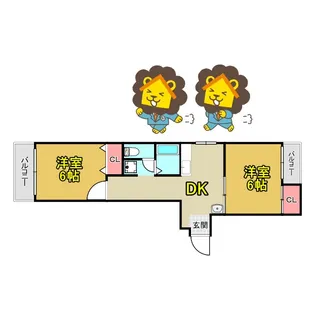 プレミール片町【3階】の間取り