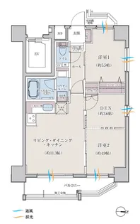 ラ アトレレジデンス浅草橋【11階】の間取り