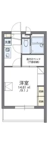 レオパレス川向【2階】の間取り
