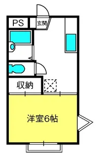 ミッキーハイツI【2階】の間取り