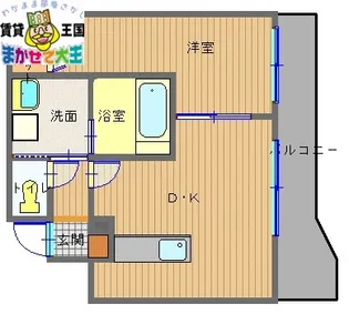 リファレンス魚の町【4階】の間取り