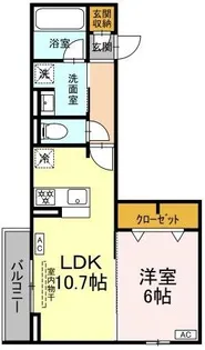 D-asset矢崎町【3階】の間取り