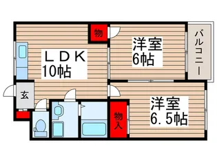 メゾンクリバラ【3階】の間取り
