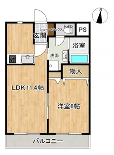 アメニティサイキ3【1階】の間取り
