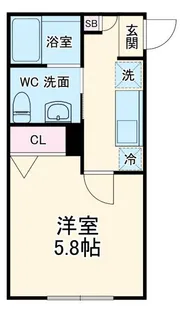ルミア南鳩ヶ谷【1階】の間取り