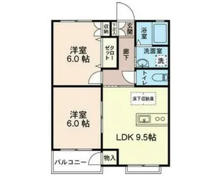 コーポタナカ【2階】の間取り