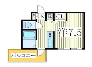 青春柏ビル【5階】の間取り