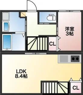 イニシアティブ原ノ町【1階】の間取り