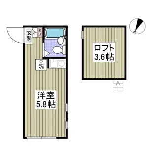 開運ハイム屏風浦【2階】の間取り