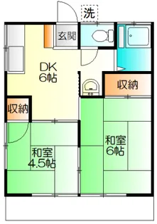 つばき荘【1階】の間取り