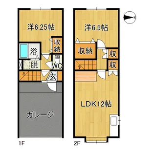 ザ・ガーデン佃 Aの間取り