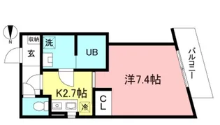 エスポワール喜多見【1階】の間取り
