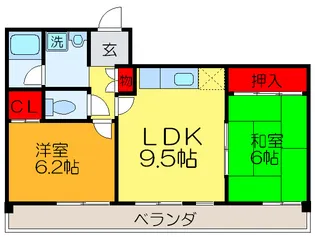 クラージュ・アイの間取り
