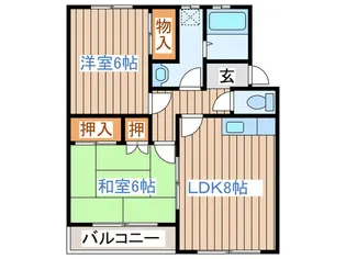 第3グランドールミウラM【2階】の間取り