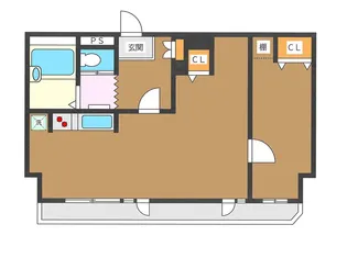 シャイン竹ノ塚【4階】の間取り