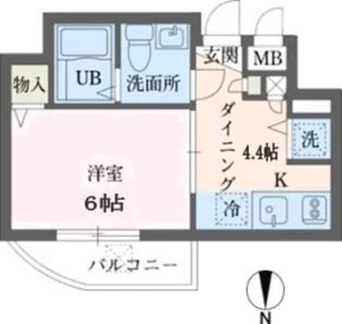 ウィンベルデュエット恵比寿2【4階】の間取り