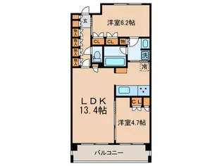 パークグレイス駒込【1階】の間取り