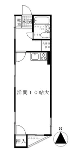ミダ六マンション【3階】の間取り