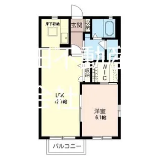 グランメール【1階】の間取り