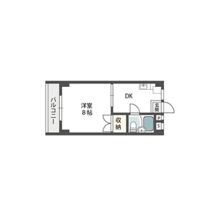 シャトー背戸口【2階】の間取り