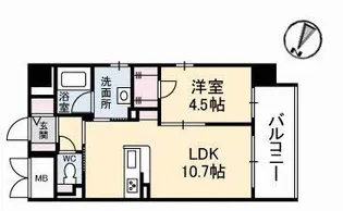 フォルト・マーレ【4階】の間取り