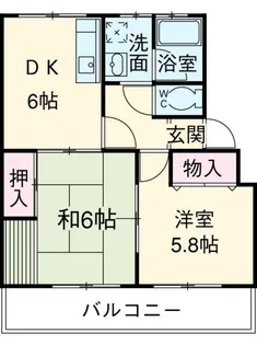 サニーヴィラ【1階】の間取り