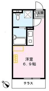 ドルチェカーサ川和町B【1階】の間取り