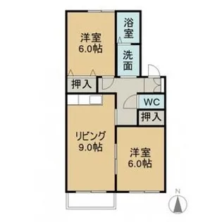 サニーハイム千里【1階】の間取り