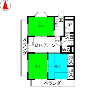 Casa吹上【2階】の間取り