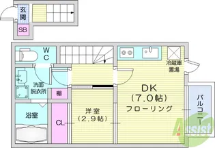 AIN KANO【2階】の間取り