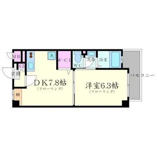 石塚ハイム【1階】の間取り