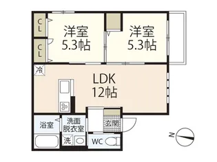 アイリーハピネ【2階】の間取り