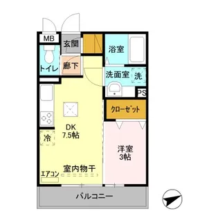 プレシャス高崎【1階】の間取り