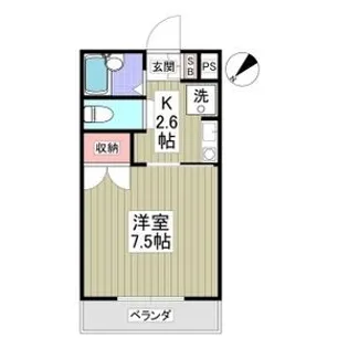 シャトー一の沢【4階】の間取り