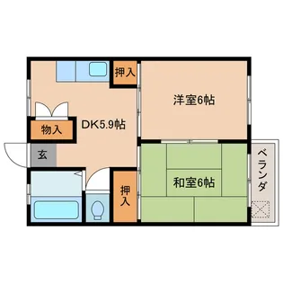 津守ビル【5階】の間取り