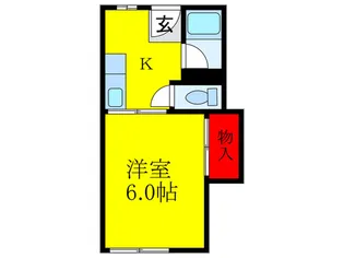 クボタハイツ【1階】の間取り