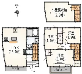 サンライズ万願寺の間取り