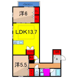 Aoto NANA【2階】の間取り