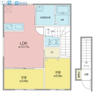 Maison de Rich 川岸町【2階】の間取り