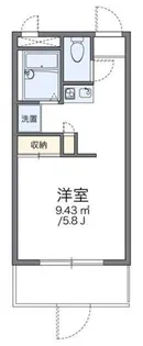 レオパレスコーポテラダ【1階】の間取り