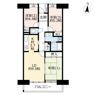 URコンフォール横須賀本町【11階】の間取り